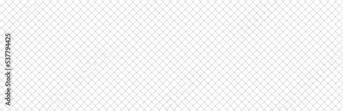 Net texture pattern on white background. Net texture pattern for backdrop and wallpaper. Realistic net pattern with black squares. Geometric background, vector illustration © Marinko