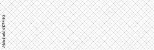 Net texture pattern on white background. Net texture pattern for backdrop and wallpaper. Realistic net pattern with black squares. Geometric background, vector illustration