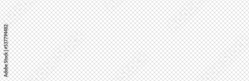 Net texture pattern on white background. Net texture pattern for backdrop and wallpaper. Realistic net pattern with black squares. Geometric background, vector illustration