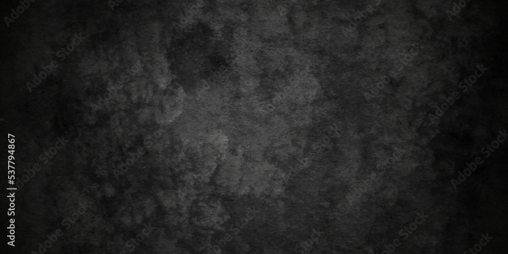 Dark black grunge textured concrete background. Panorama dark grey black slate background or texture. Vector black concrete texture. Stone wall background. Dark black grunge textured concrete background. Panorama dark grey black slate background or texture. Vector black concrete texture. Stone wall background.