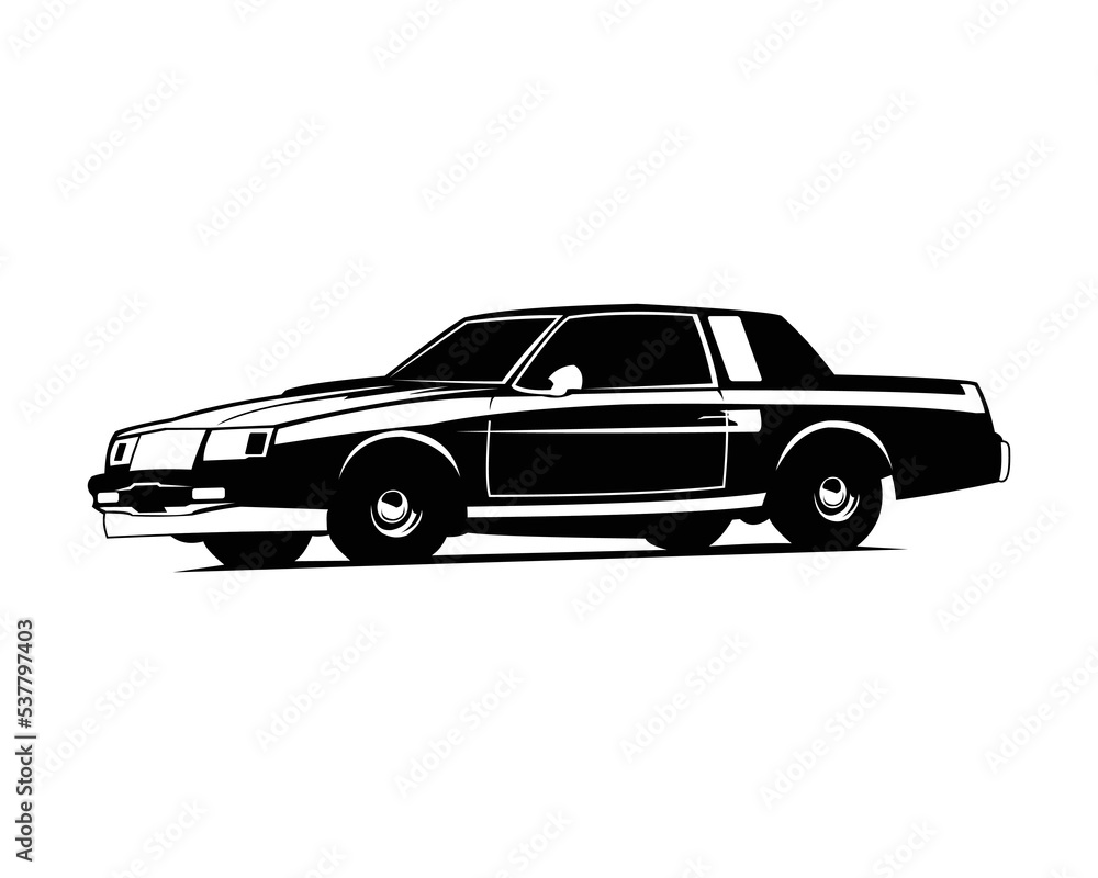 vector graphic illustration of a black muscle car on a white background. vector graphic illustration of a black muscle car on a white background.