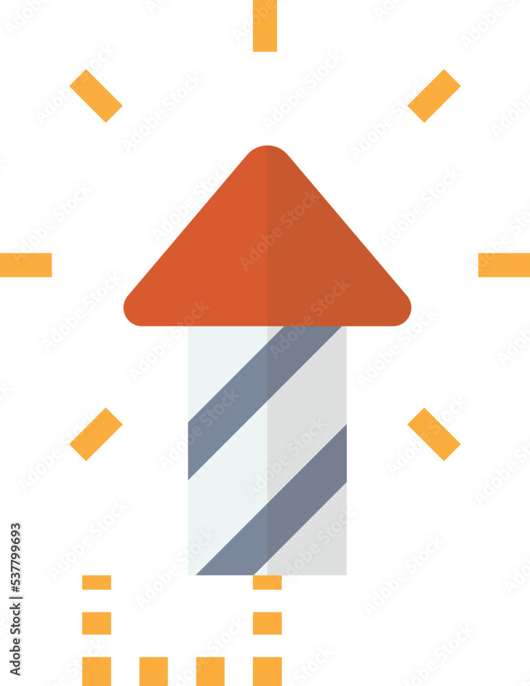 party fireworks illustration in minimal style party fireworks illustration in minimal style