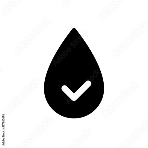 Hydration black glyph ui icon. Water consumption. Stay hydrated. Health care. User interface design. Silhouette symbol on white space. Solid pictogram for web, mobile. Isolated vector illustration