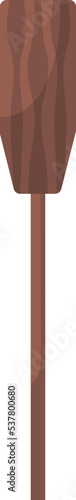 Wood oar flat icon Fisherman equipment