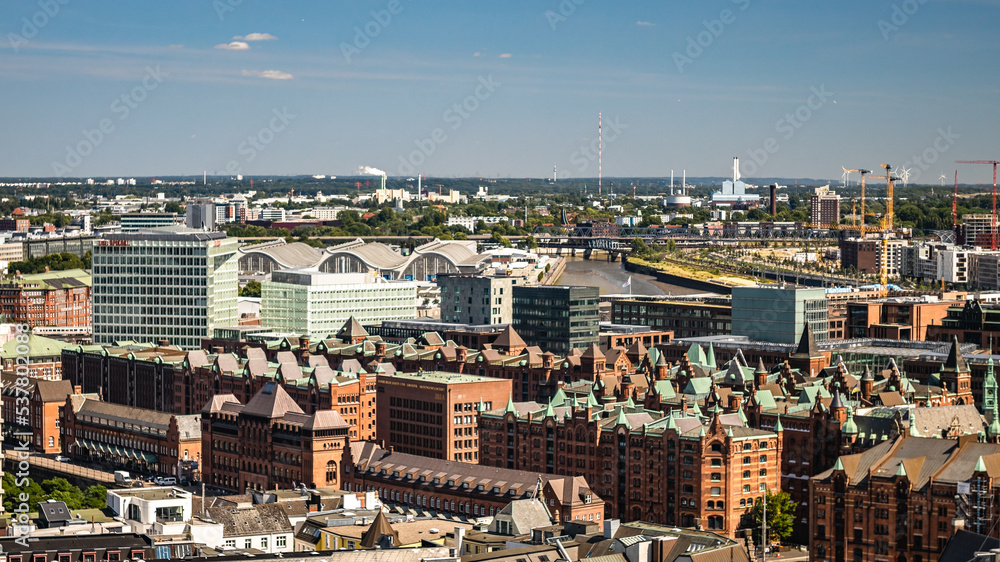Obraz premium Speicherstadt Hamburg von St.Nikolai