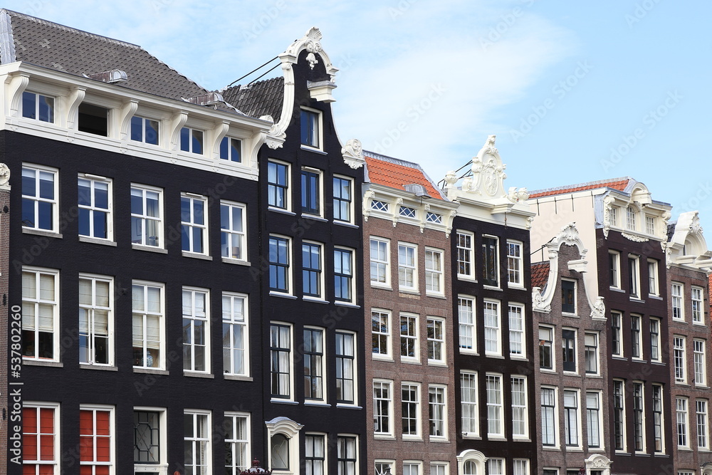 Amsterdam Herengracht Canal Historic House Facades, Netherlands