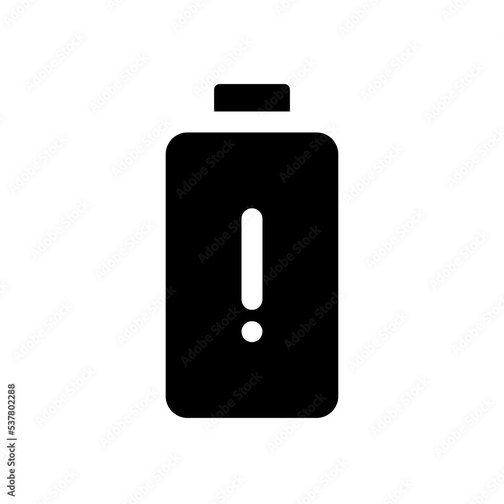 Low battery level black glyph ui icon. Wellbeing issue. Tired and exhausted. User interface design. Silhouette symbol on white space. Solid pictogram for web, mobile. Isolated vector illustration Low battery level black glyph ui icon. Wellbeing issue. Tired and exhausted. User interface design. Silhouette symbol on white space. Solid pictogram for web, mobile. Isolated vector illustration