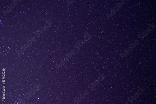 night photo with purple starry sky