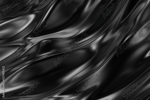 3d abstract background with lines and waves black color theme 06
