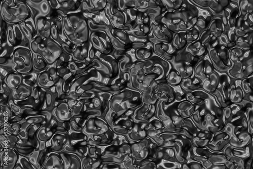 Fototapeta Naklejka Na Ścianę i Meble -  3d abstract background with lines and waves black color theme 02