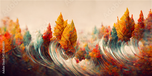 Fall colorimetry background