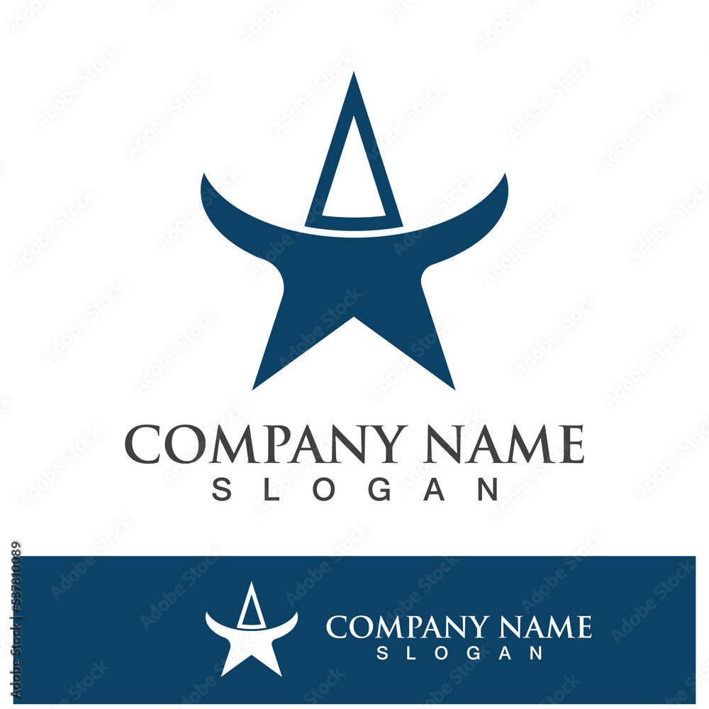 Obraz premium Star logo images illustration