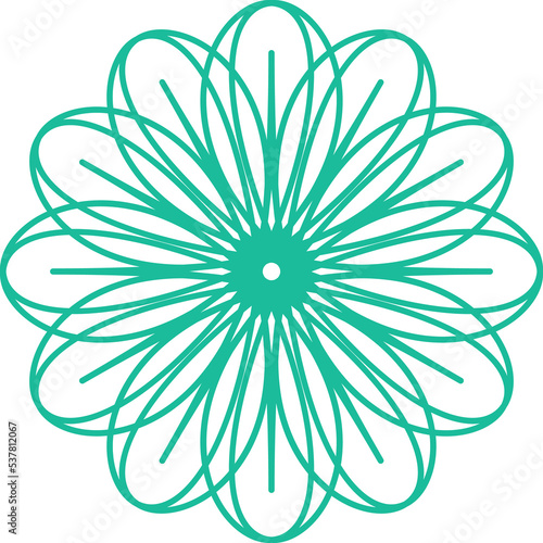 Geometric Circular Arabic Ornament	