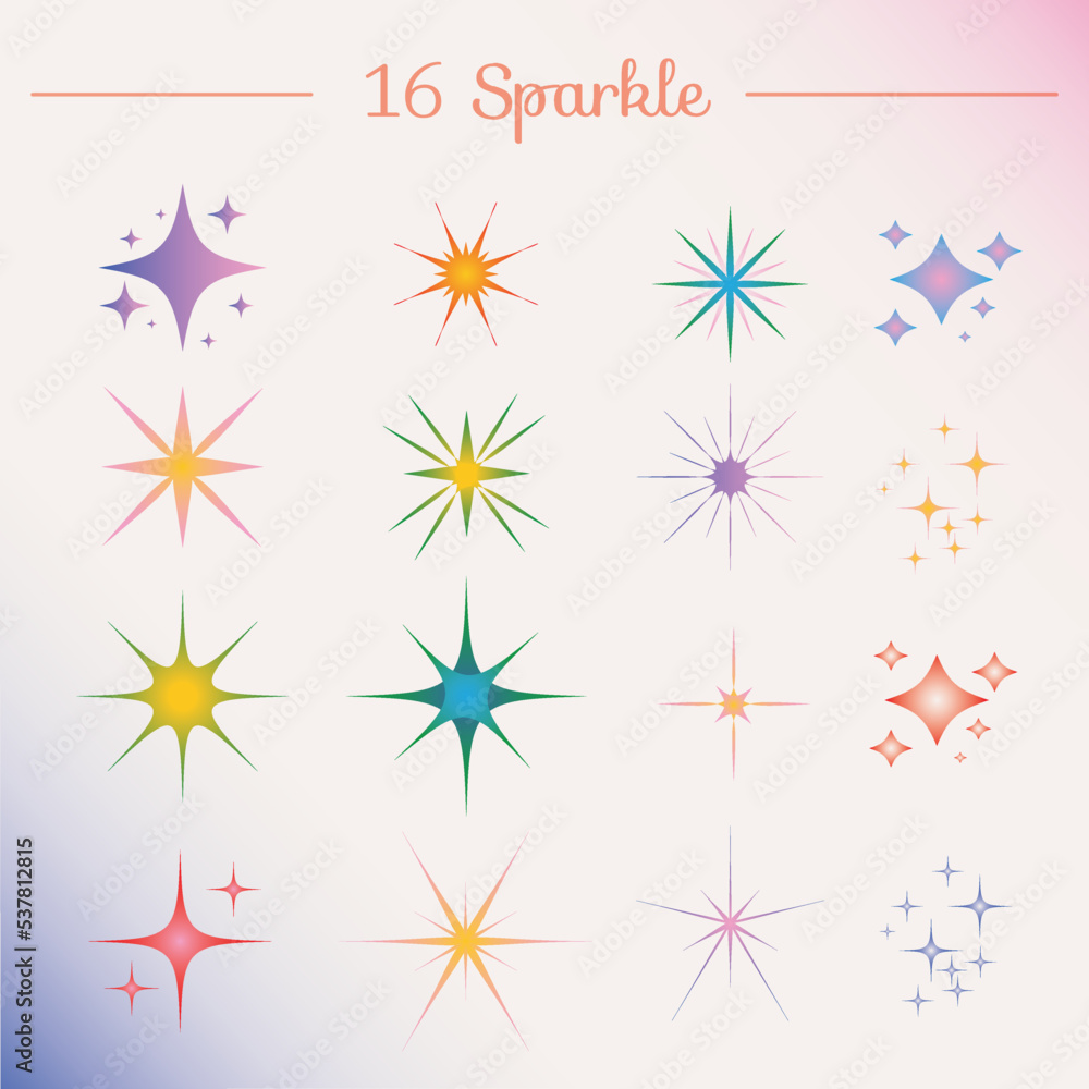 set of stars vector set of stars vector