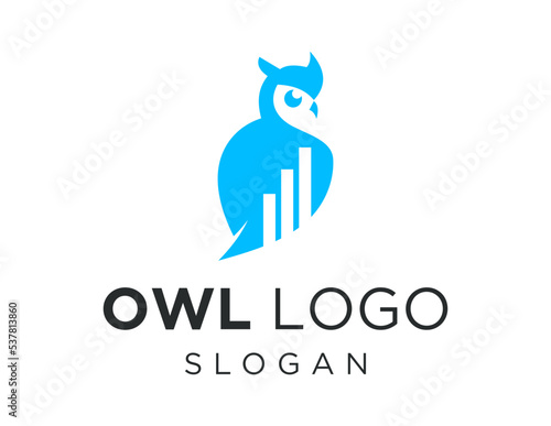 Logo about owl on white background. created using the CorelDraw application.