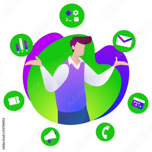Multi channels for customer service options. Omnichannel CRM service for customer agents. Customer satisfaction via omni channel customer support.