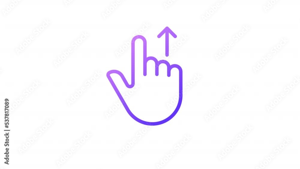 Animated move upwards gradient icon. Swipe up. Touchscreen controlling gesture. Slide and scroll. Seamless loop HD video with alpha channel on transparent background. Outline motion graphic animation Animated move upwards gradient icon. Swipe up. Touchscreen controlling gesture. Slide and scroll. Seamless loop HD video with alpha channel on transparent background. Outline motion graphic animation
