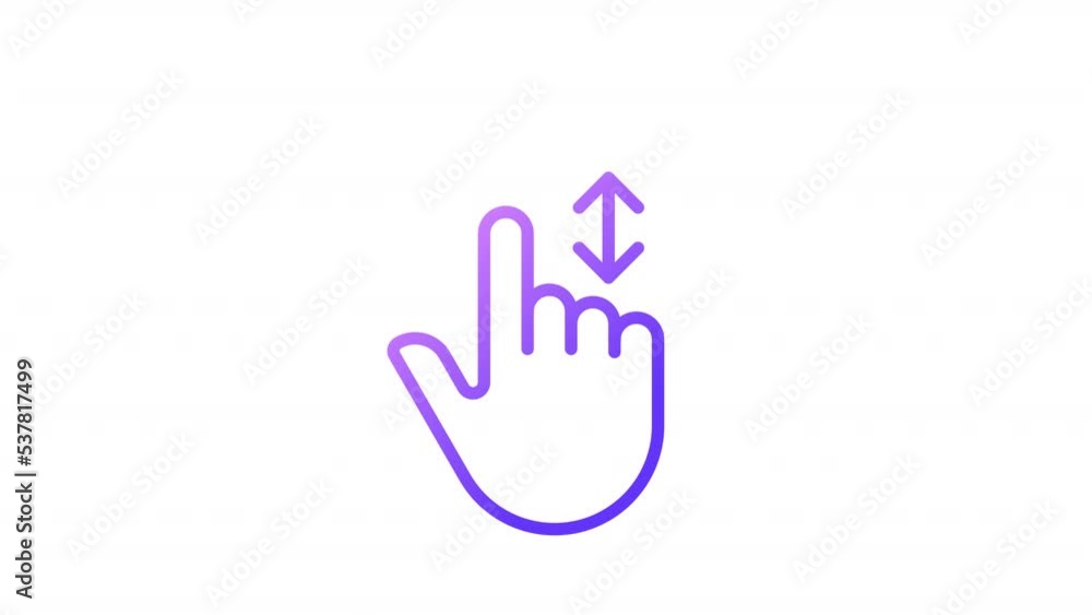 Animated scroll gradient icon. Vertical move down and up. Touchscreen control gesture. Seamless loop HD video with alpha channel on transparent background. Outline motion graphic animation Animated scroll gradient icon. Vertical move down and up. Touchscreen control gesture. Seamless loop HD video with alpha channel on transparent background. Outline motion graphic animation