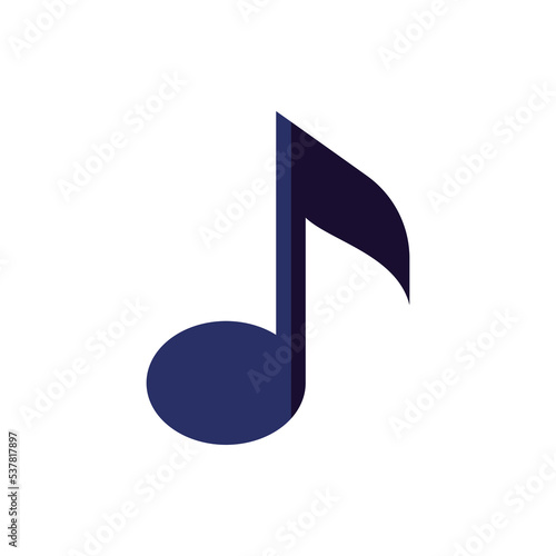 Music note vector icon line EPS 10. Eighth duration flat illustration. Melody, song, note, tune, audio sign for web, dev, app. Music theory symbol. Sound media concept. Isolated on white