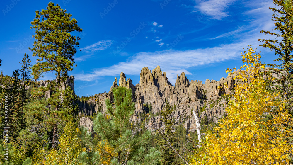 South Dakota-Custer State Park-Cathedral Spires