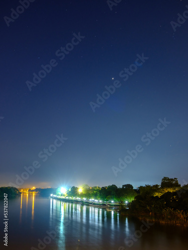night view of the river