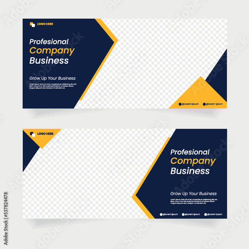 banner business company vector design