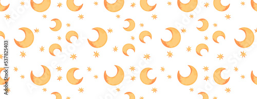 Halloween pattern seamless on white background, month