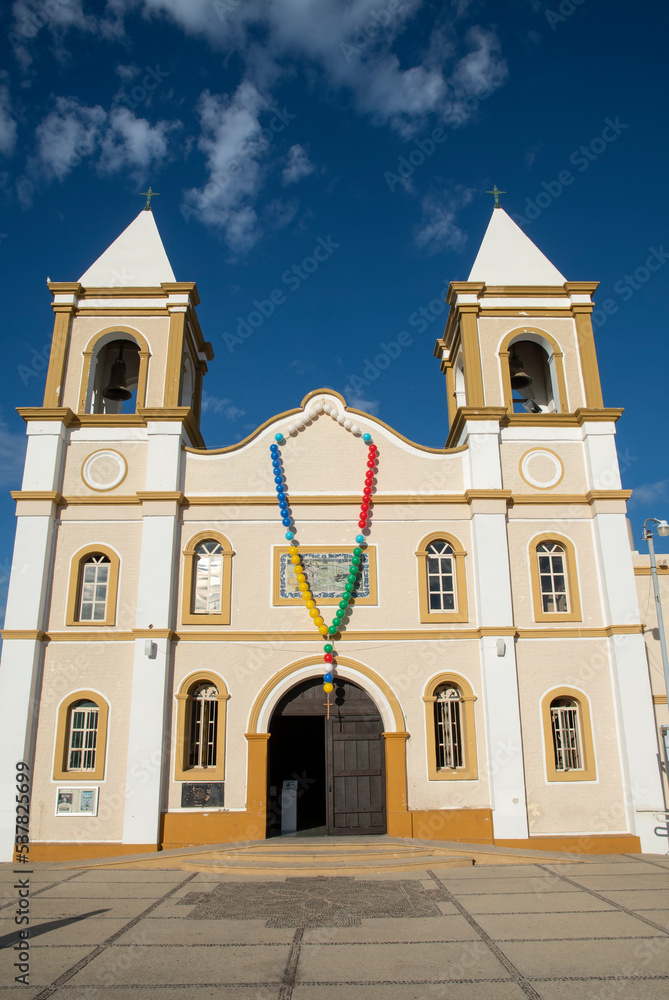 Vertical exterior of Mission San Jose del Cabo