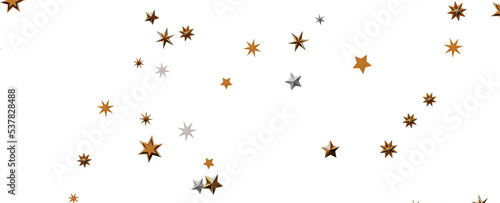 stars. Confetti celebration, Falling golden abstract decoration for party, birthday celebrate, © vegefox.com