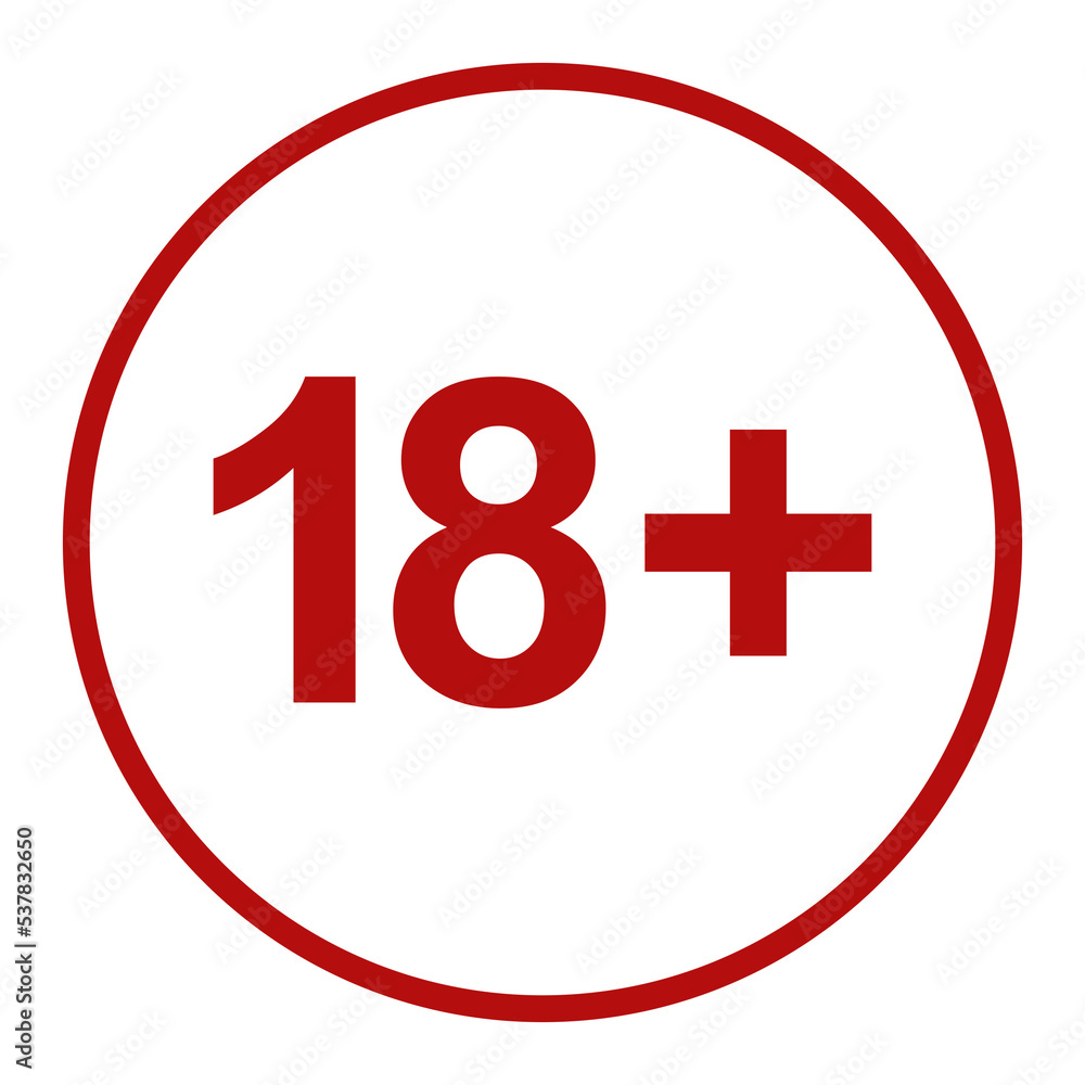 Sign of Adult Only Icon Symbol for Eighteen Plus (18+) and Twenty One Plus (21+) Age. Format PNG
Sign of Adult Only Icon Symbol for Eighteen Plus (18+) and Twenty One Plus (21+) Age. Format PNG