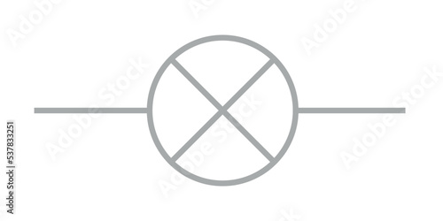 bulb or lamp electric symbol
