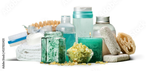Φωτογραφία Spa set: Aromatherapy bottles with scrub