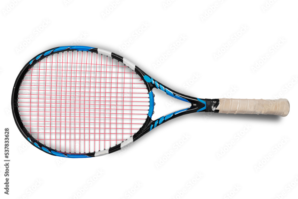 Tennis racket isolated on white background