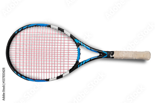 Tennis racket isolated on white background
