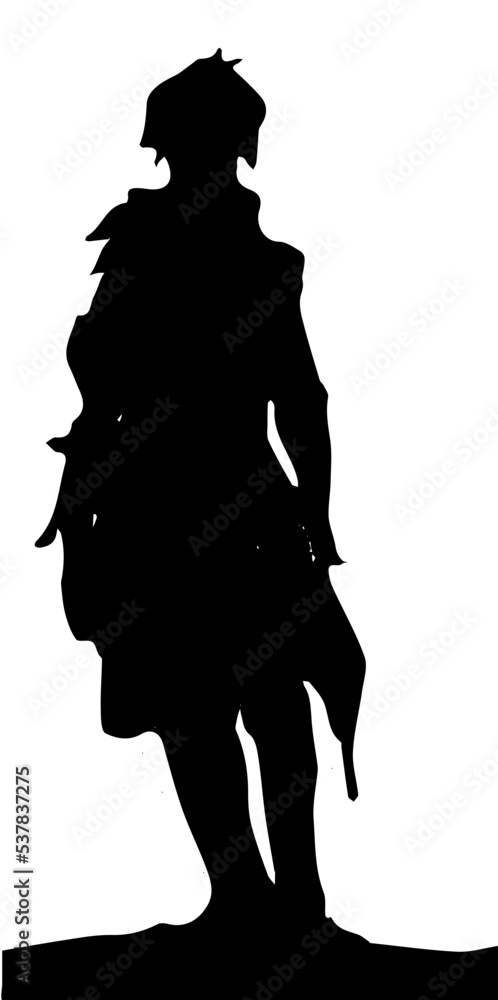 silhouette of a character