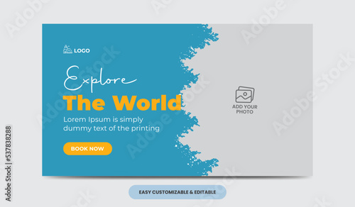 Travel tour video thumbnail design hotel tourism marketing service video thumbnail