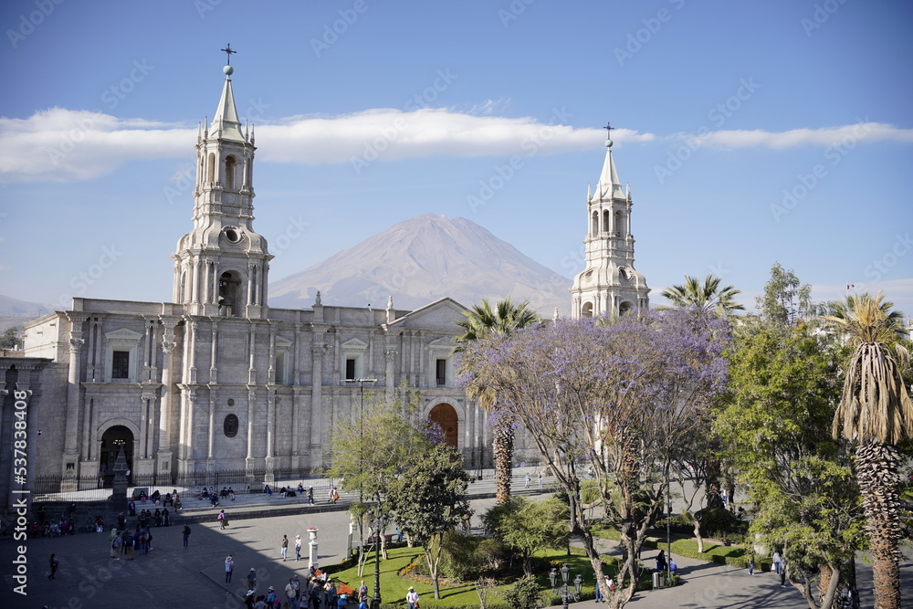 Arequipa city view (plaza de armas). 