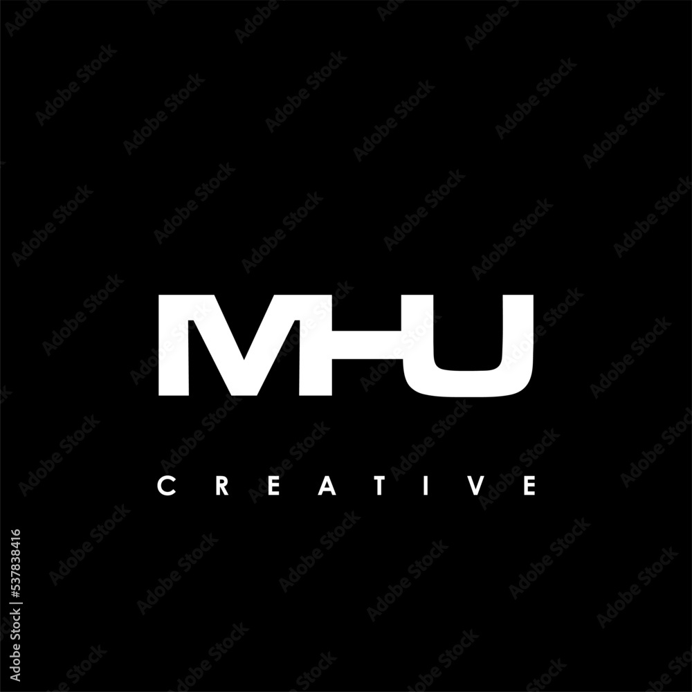 MHU Letter Initial Logo Design Template Vector Illustration MHU Letter Initial Logo Design Template Vector Illustration