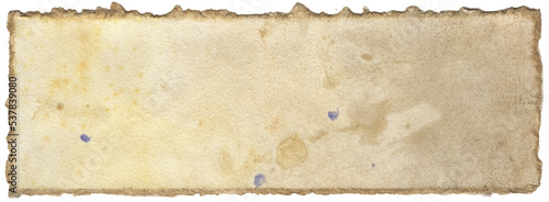 watercolour paper torn vintage old border