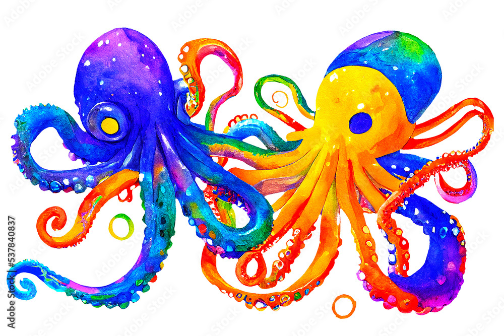 octopus fantasy colorful