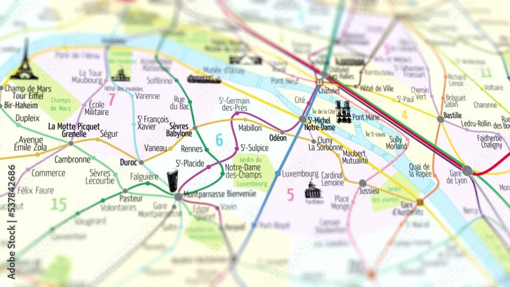 Tourist Places On The Map Of Paris Tourist Places On The Map Of Paris