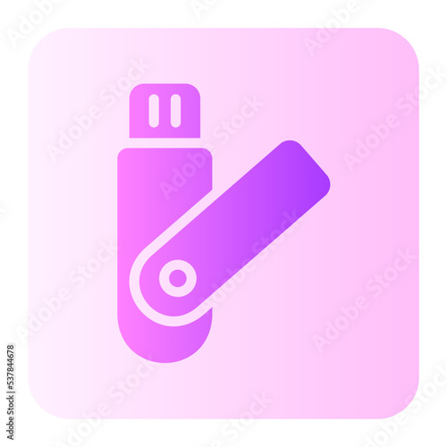 thumb drive gradient icon