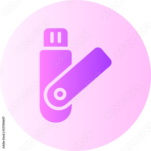 thumb drive gradient icon