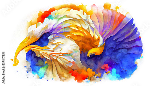 watercolor, abstract, bird, chicken, poultry