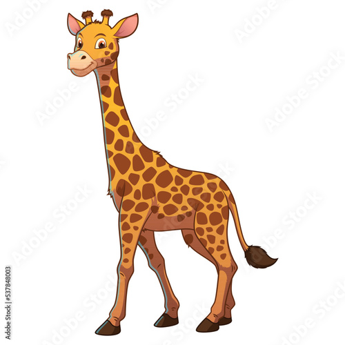 Giraffe Cartoon Animal Illustration