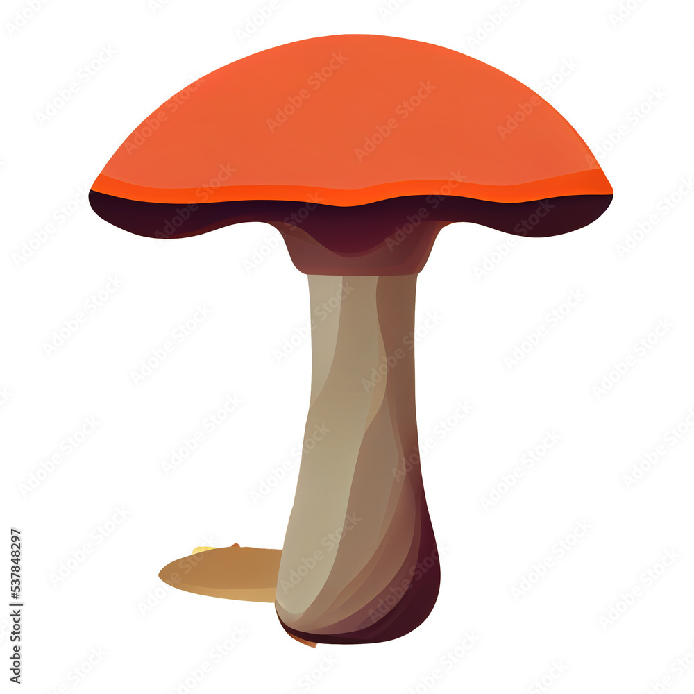 mushroom on a white background autumn food cooking digital illustration mushroom on a white background autumn food cooking digital illustration