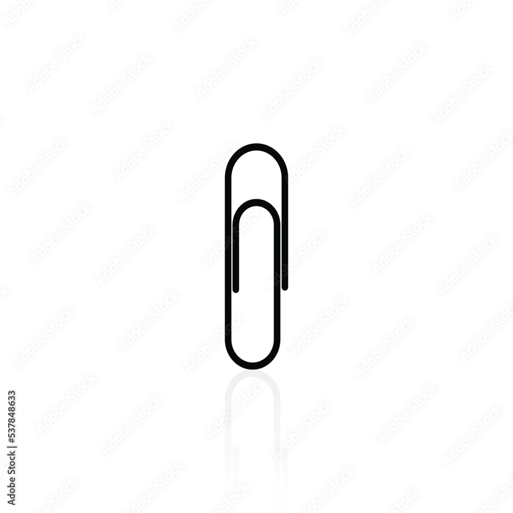 Paper clip icon vector graphics Paper clip icon vector graphics