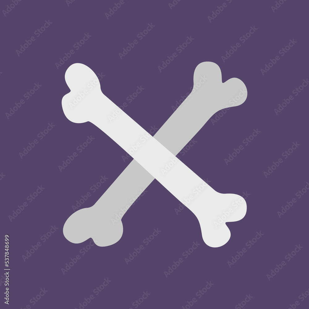 bones silhouette isolated vector illustration. Element for halloween needs bones silhouette isolated vector illustration. Element for halloween needs