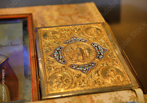 Canvas Print golden Bible