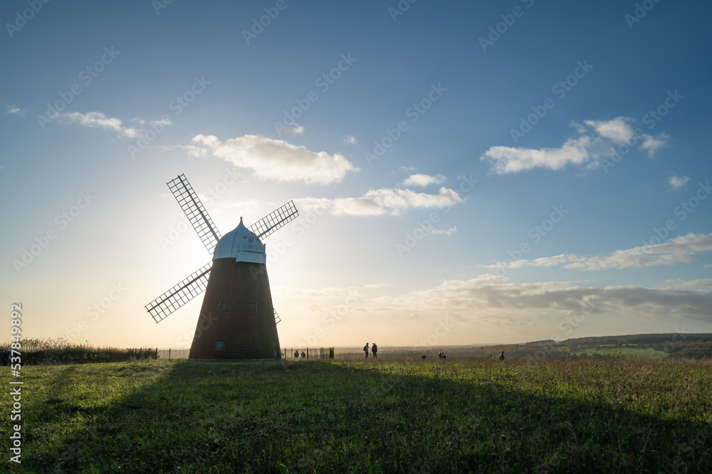 Fototapeta premium Halnaker Windmill, West Sussex, autumn